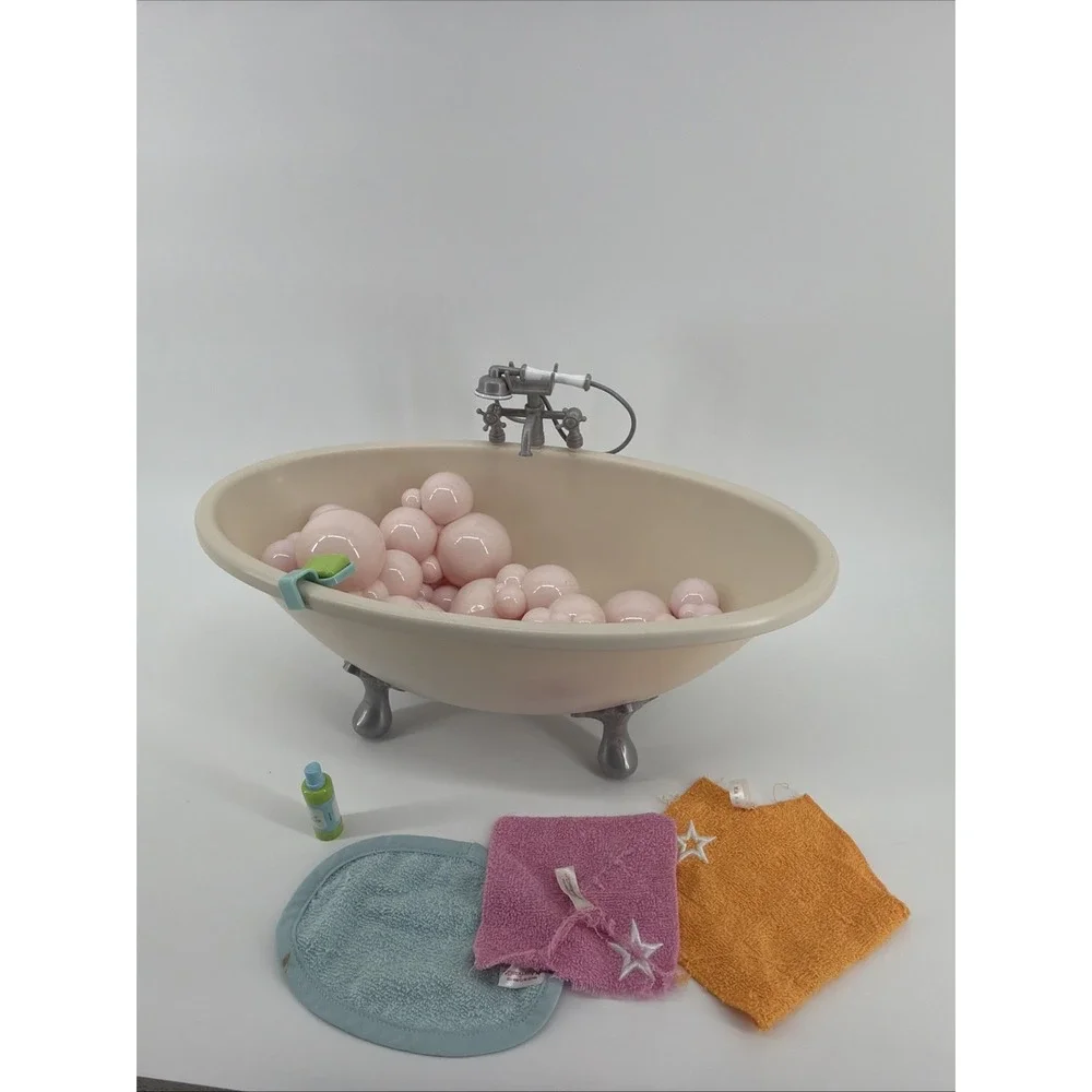 RETIRED American Girl Doll Bubble Bathtub Set 🛁🫧🧼 Super Clean!